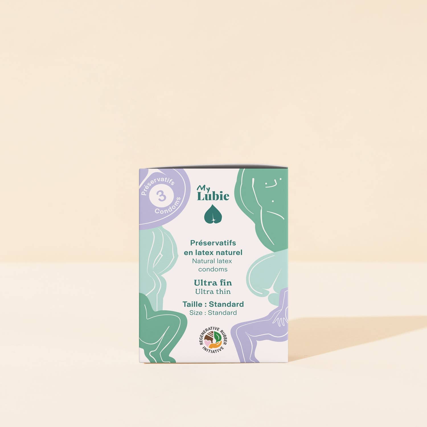 Ultratynne veganske standard latekskondomer – Fair‑Trade, naturlig lateks, 3‑pakning – Eco Pleasure