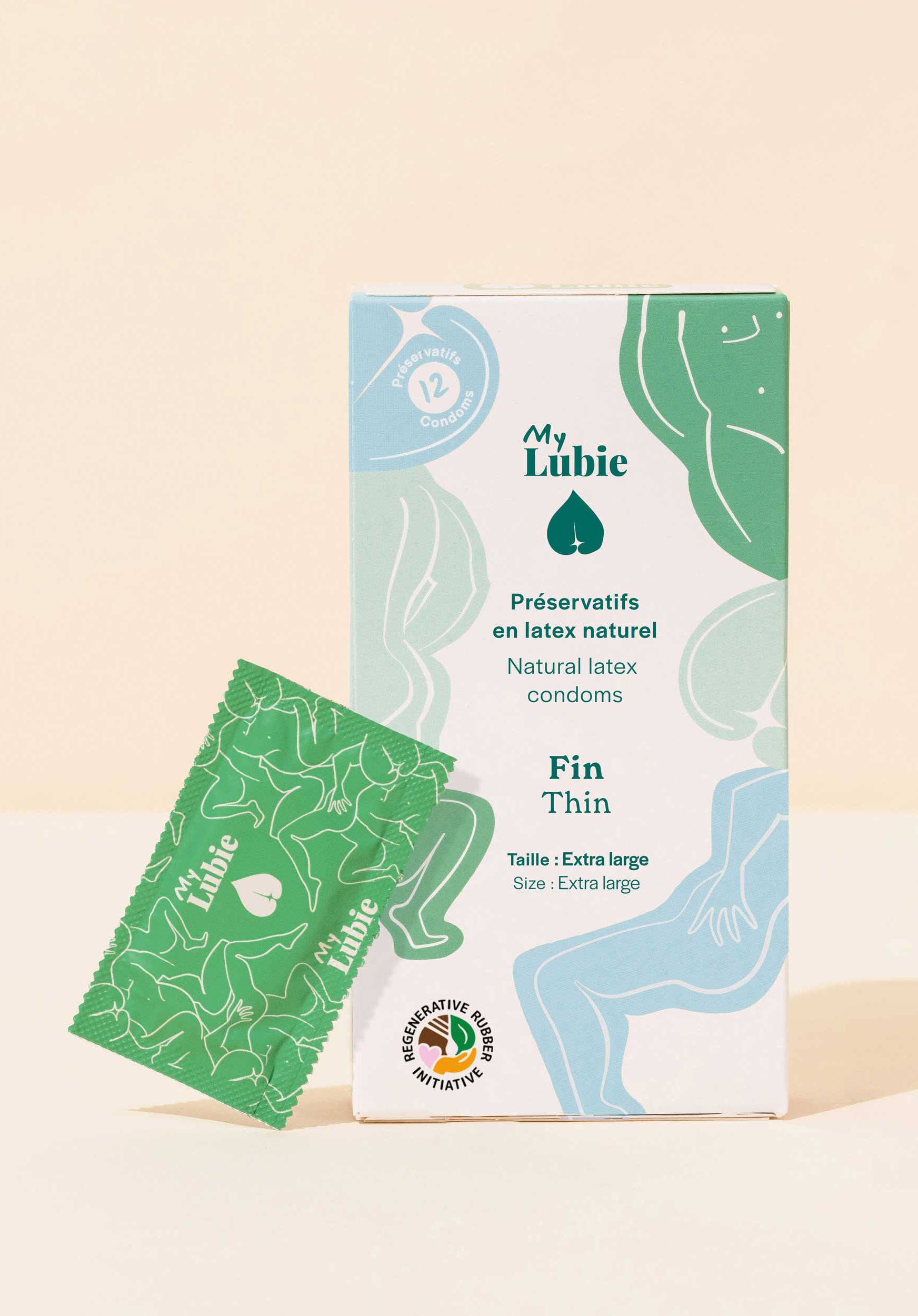 Naturlige Fair Trade XL latekskondomer – ekstra stor (60 mm), veganske, etisk produsert i Malaysia – Eco Pleasure