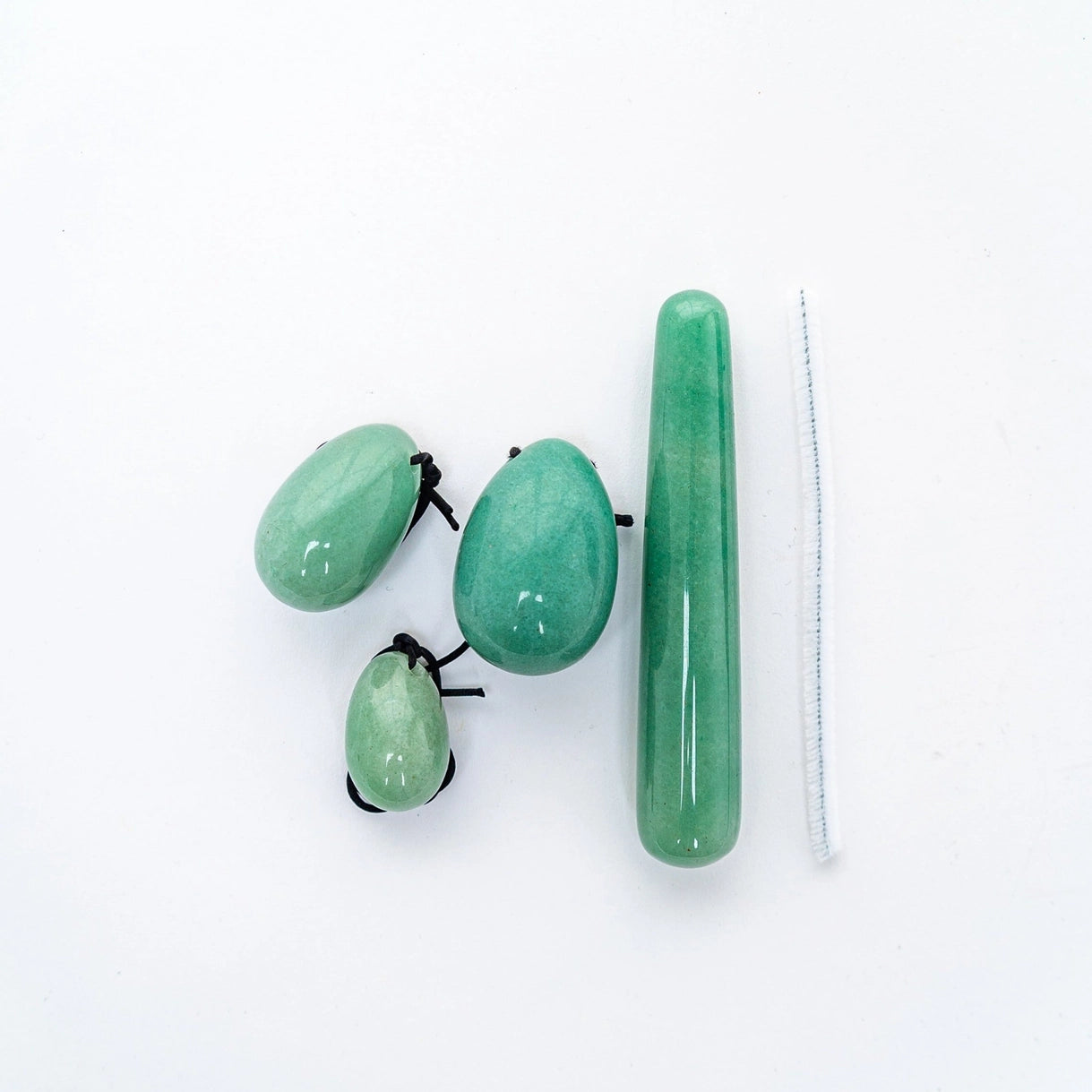 Love Stone Yoni Egg og Wand Sett Aventurine