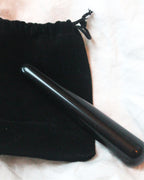 Love Stone Yoni Massasje Wand - Obsidian