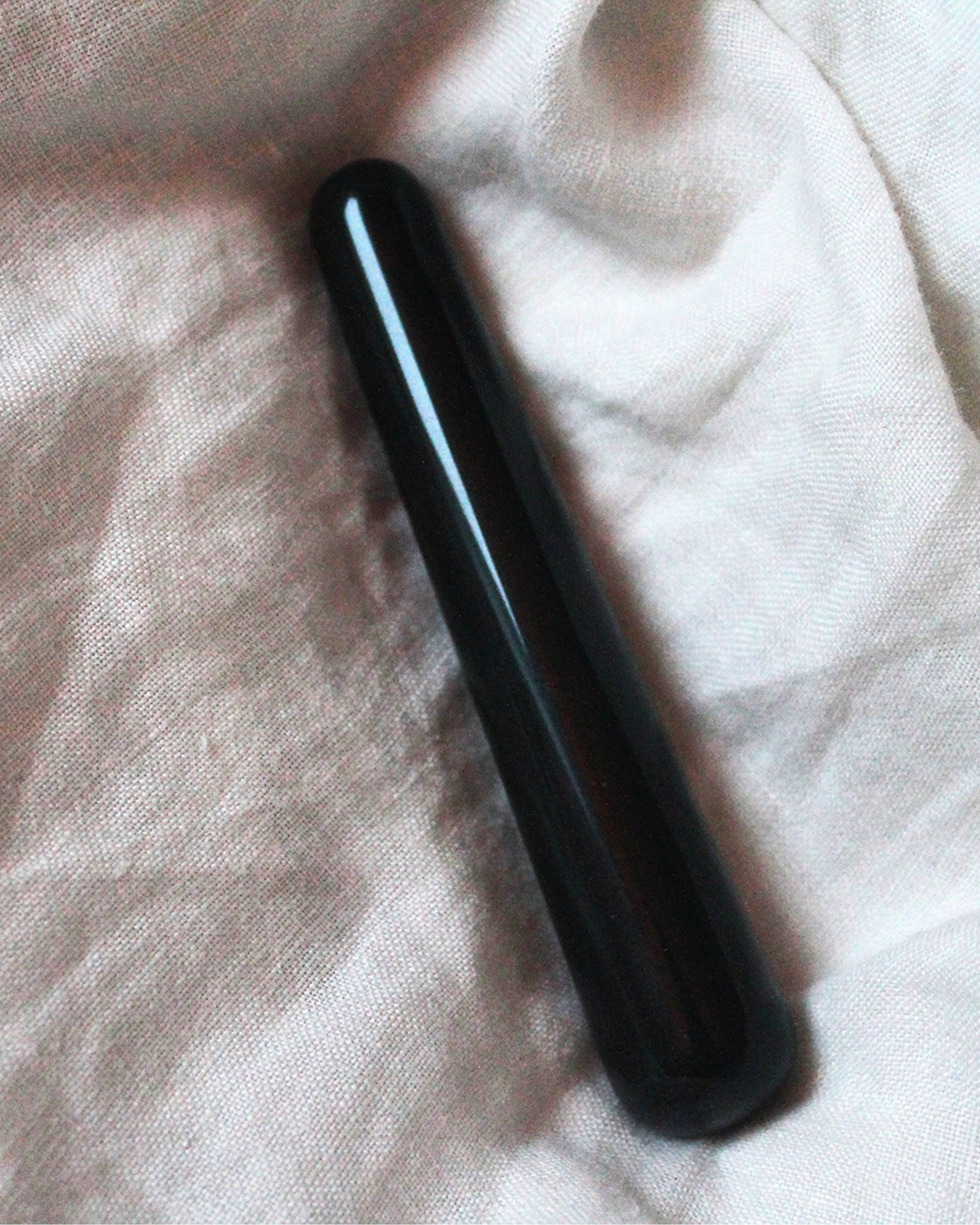 Love Stone Yoni Massasje Wand - Obsidian