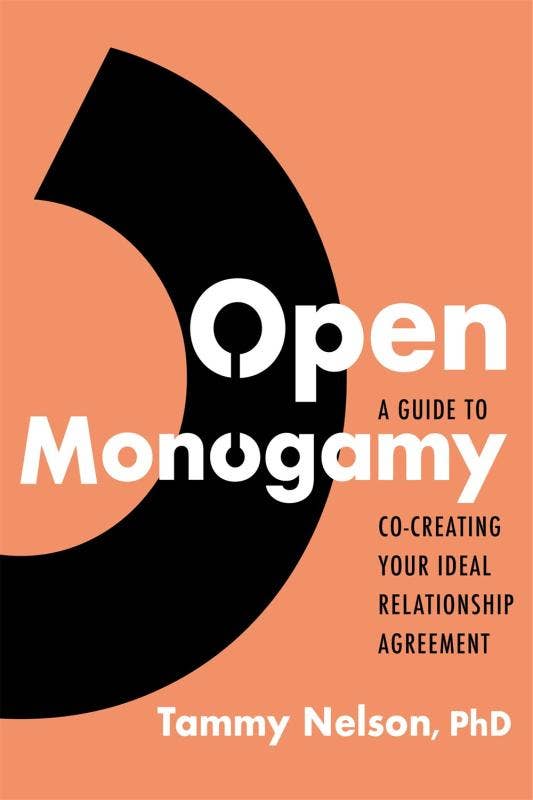 Bokomslag til "Open Monogamy: Your Ideal Relationship Agreement" – en moderne guide til åpne og fleksible forhold for par som ønsker å redefinere monogami.
