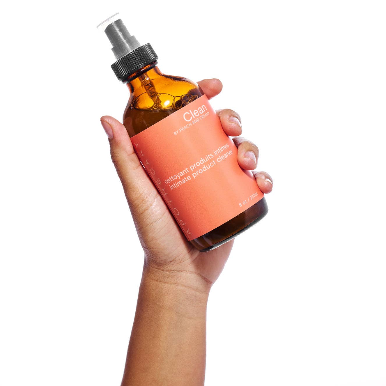 Clean intimrengjøring 118 ml – naturlig antibakteriell spray med jojobaolje og vegetabilsk glyserin, fri for alkohol og parfyme, skånsom på silikon, gummi, latex og glass.